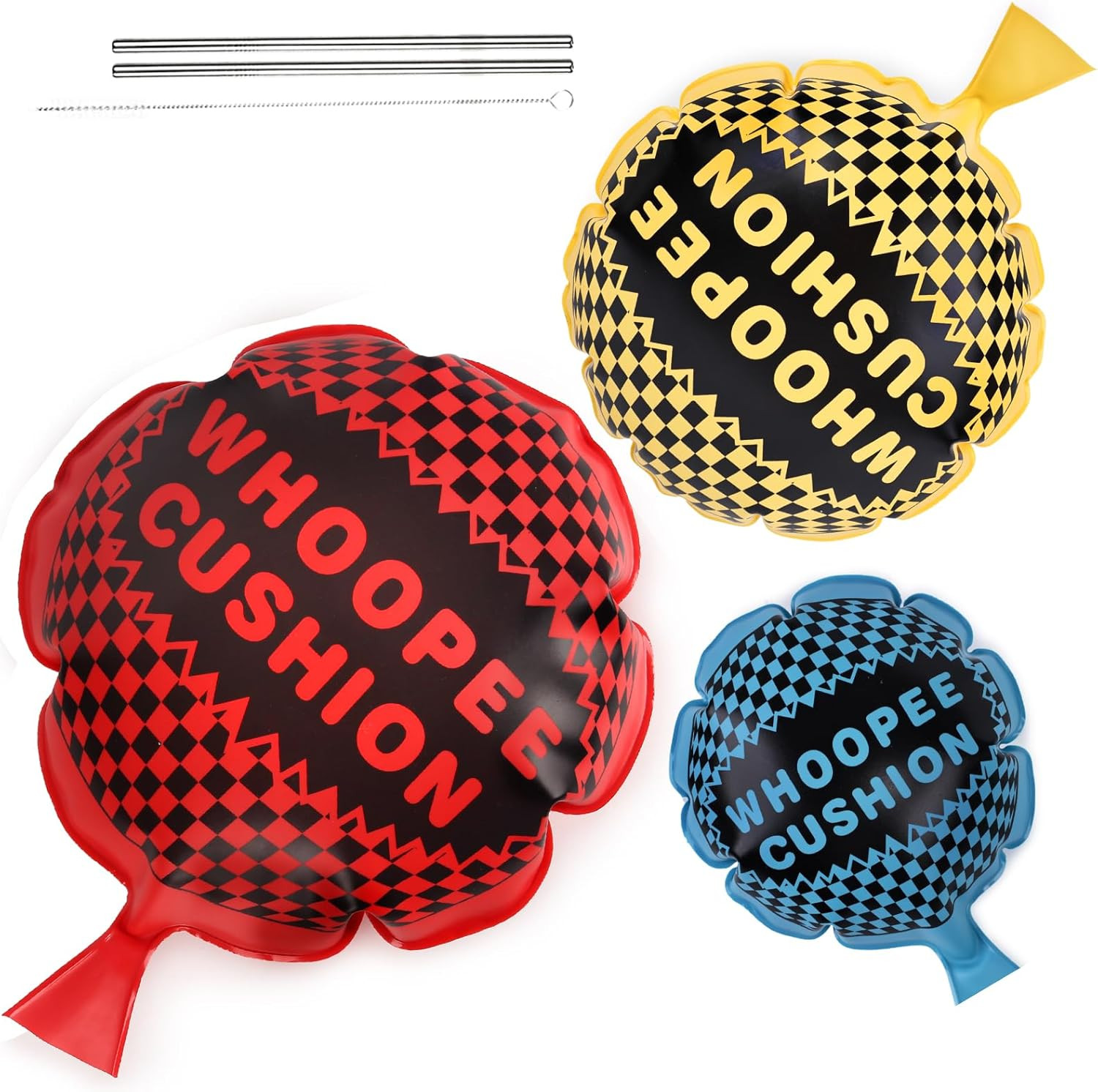 3 PCS Whoopee Cushions, 3 Colors Fart Prank Noise Maker Toys for Novelty Party F