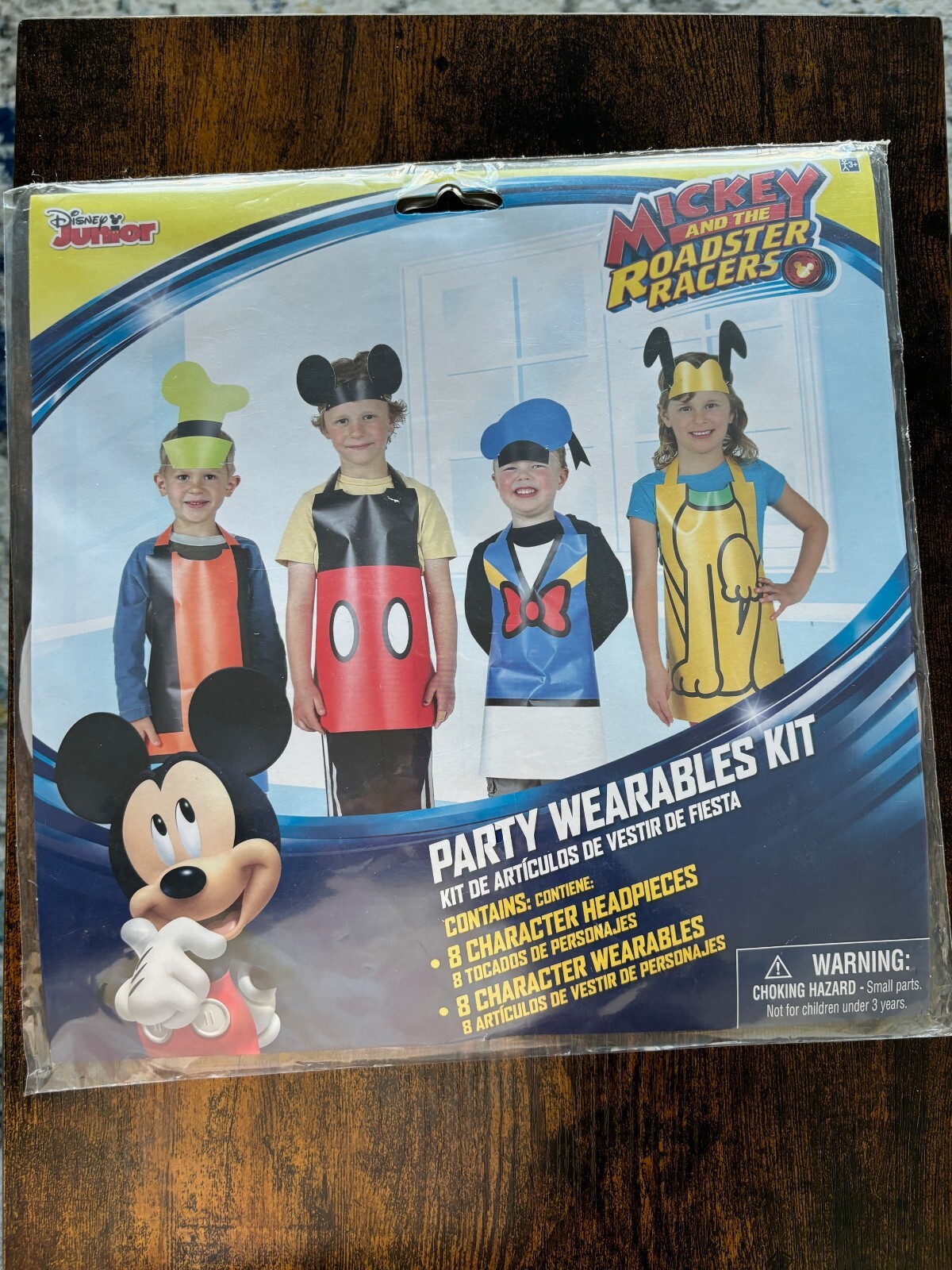 Mickey Mouse Roadster Party Wearables Kit 8 Character Headpieces & 8 Wearables