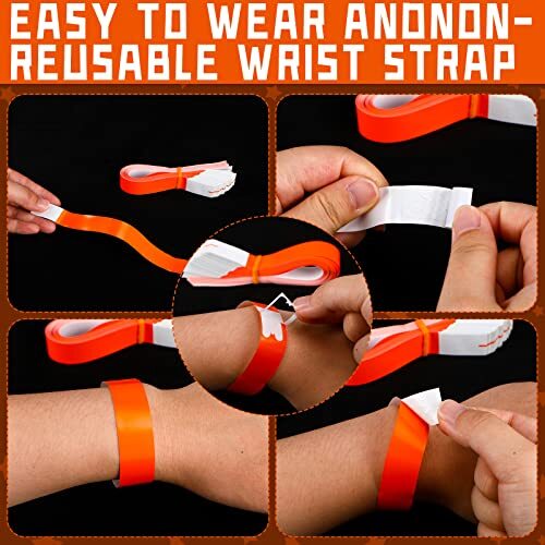 600 Pcs Paper Wristbands Identification Armbands for Concert Events Entrance