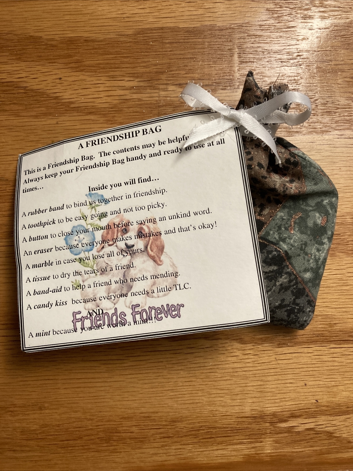 A FRIENDSHIP BAG/GIFT POUCH
