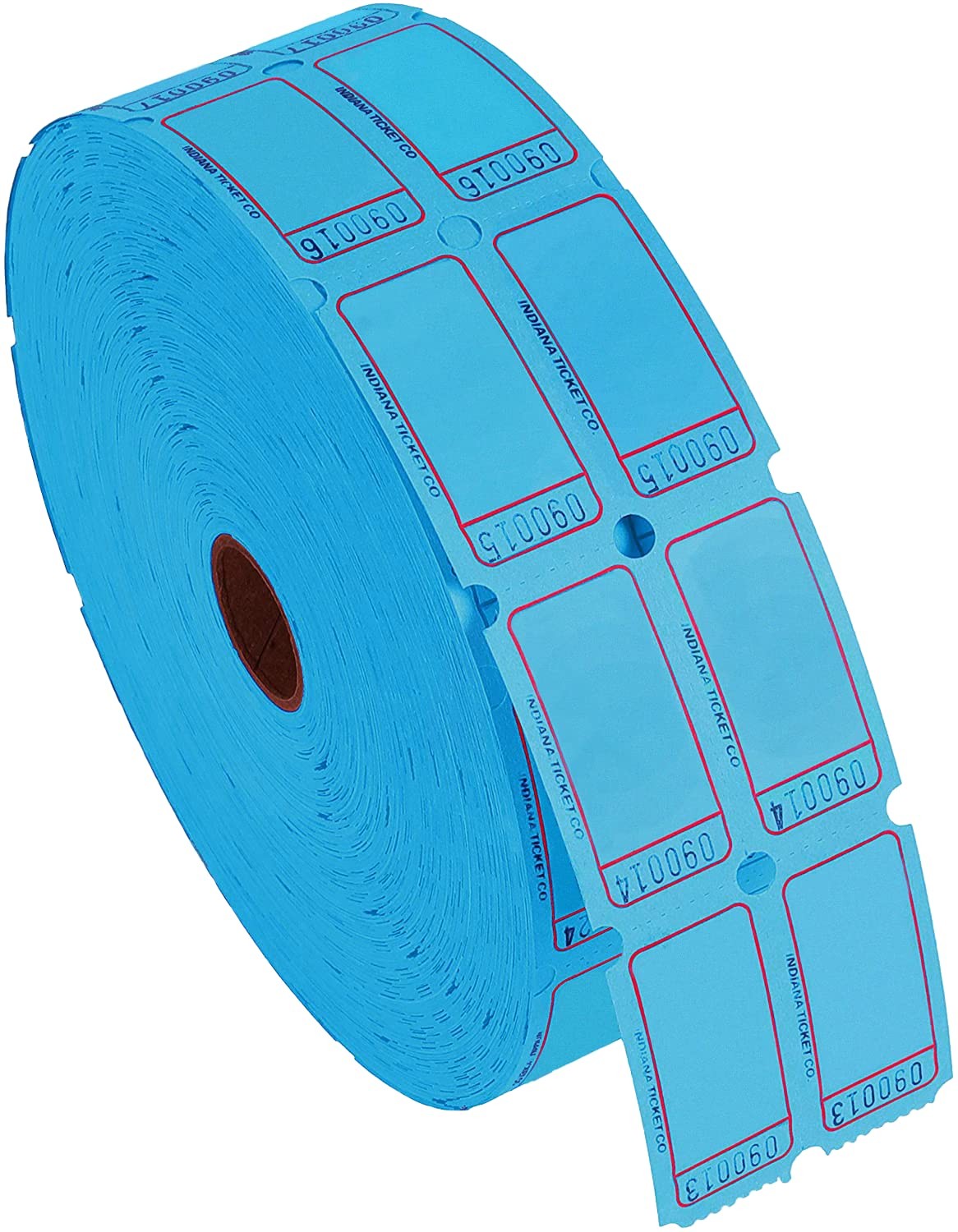 Raffle Blank Roll Tickets Full Set Assorted 8 Colors Double Rolls 8 PACK Box