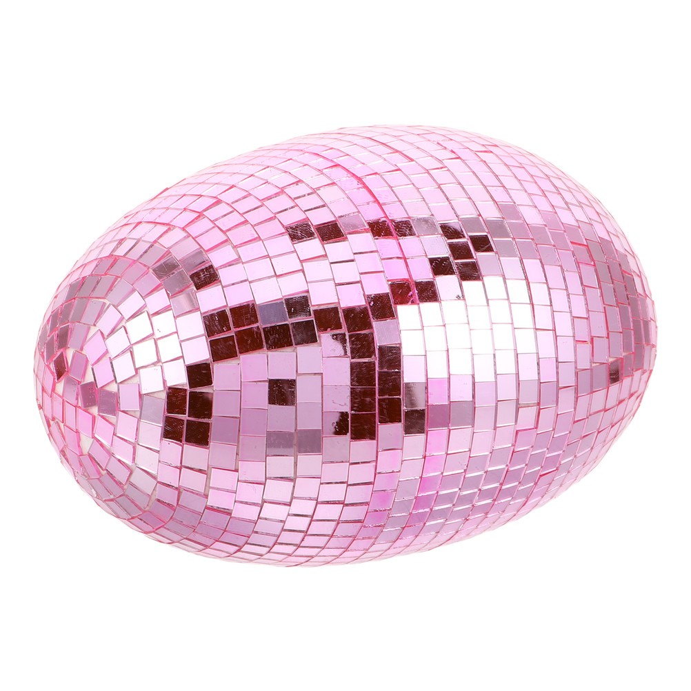 Reflective Ball Ktv Egg Ornament Easter Garden Mirror Decor Photo Prop