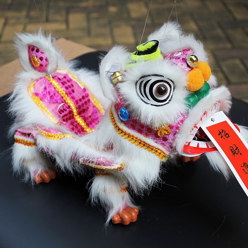 提线木偶狮子Puppet lion thread toy Chinese characteristics Folk traditional lion dance