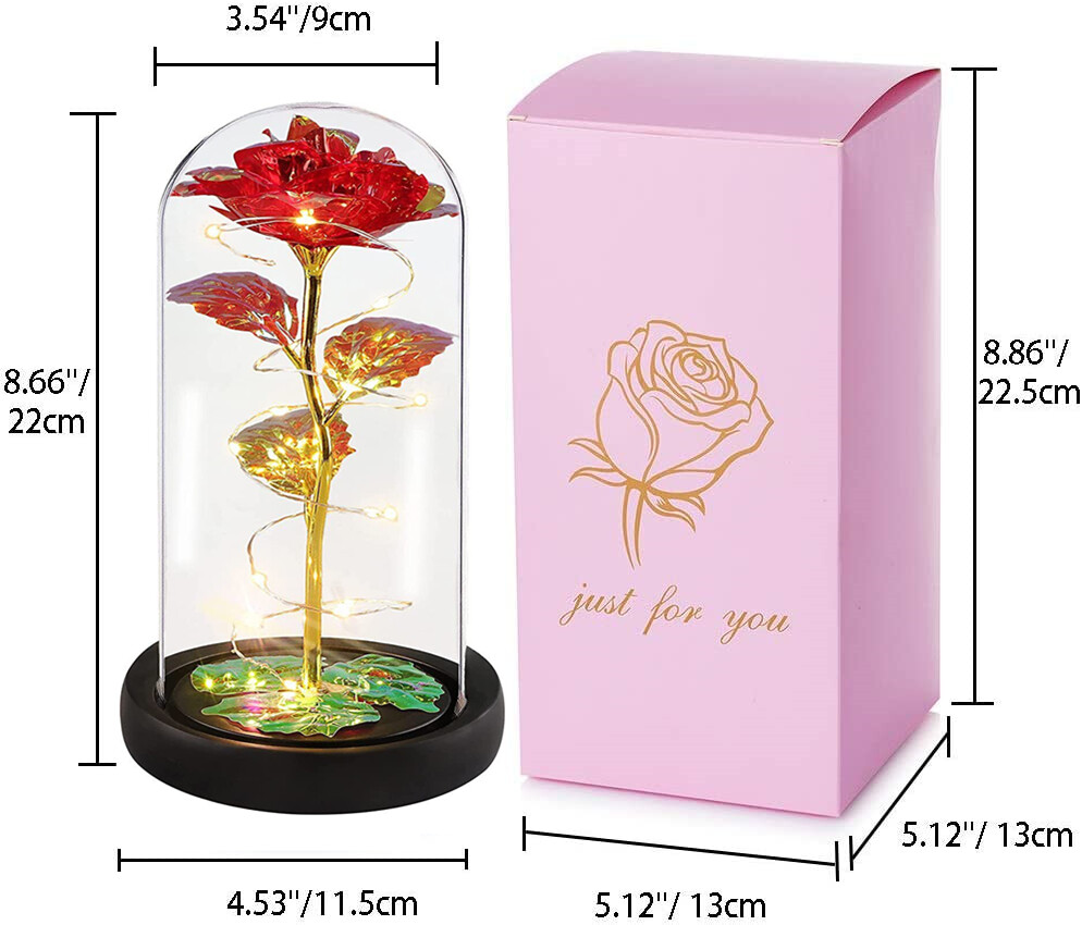 Valentine Eternal Rose Flower LED Rose Girlfriend Special Gifts