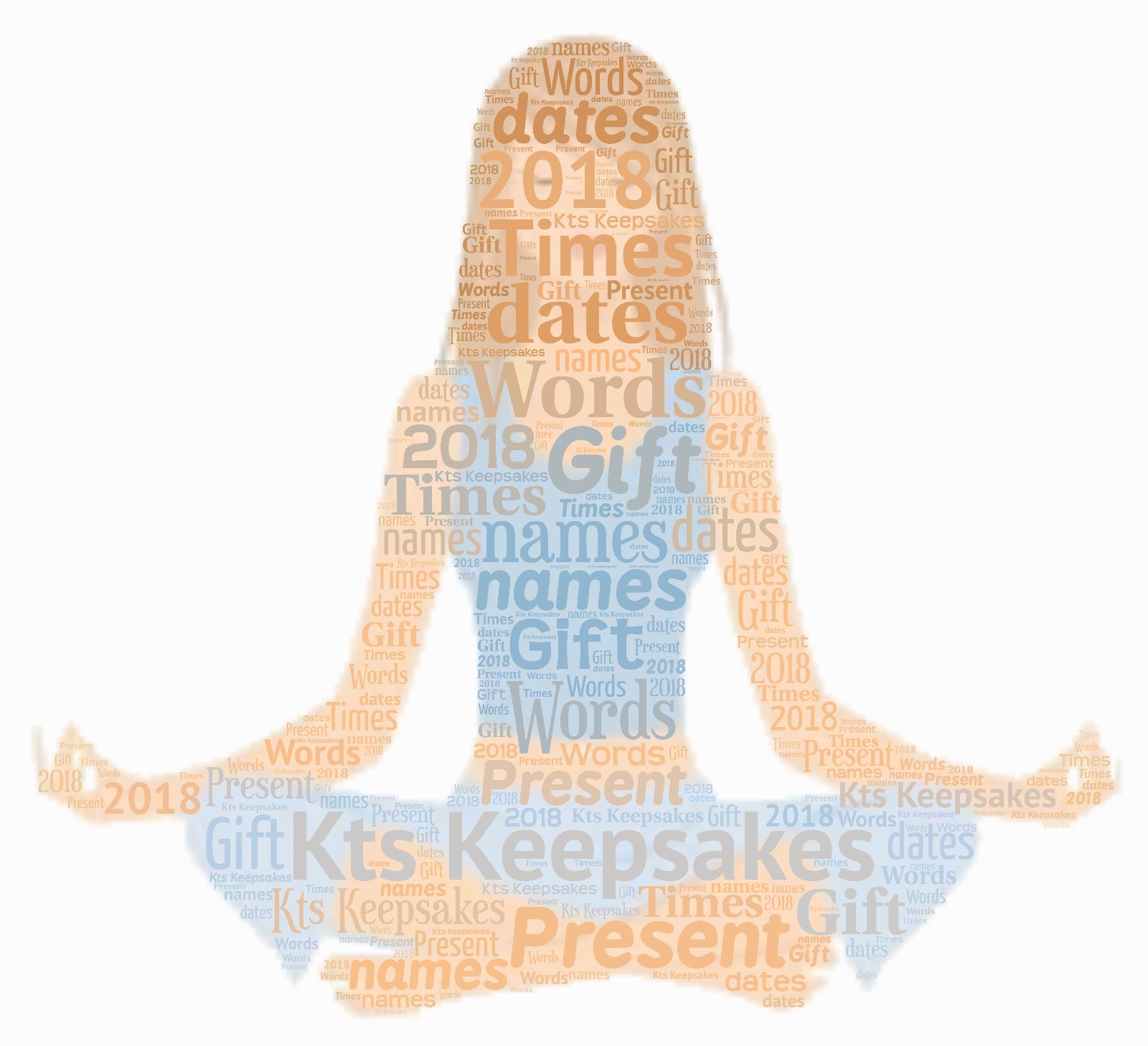 word art picture personalised gift present keepsake Yoga teacher friend motivate