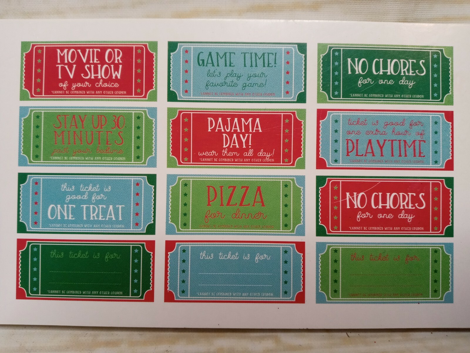 New 12 Kids Reward Book Gift Stocking Stuffers Christmas Winter Holiday Purr Cat