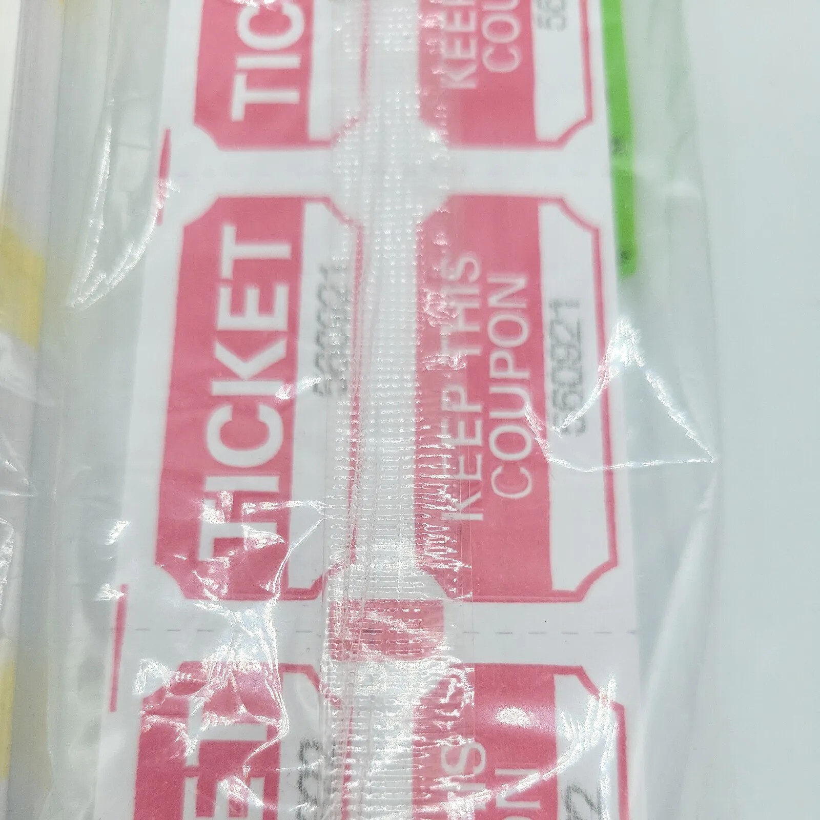 500 Count – 50/50 RAFFLE TICKETS DOUBLE STUB. Red and Yellow. Drawings, Contest!