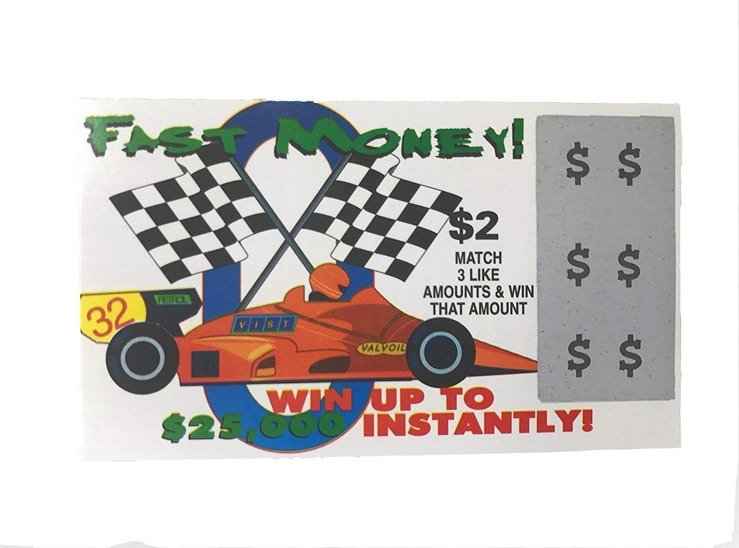 6 PHONY FAKE ALL WINNING SCRATCH OFF LOTTO LOTTERY TICKETS – Fun Gag Joke Prank