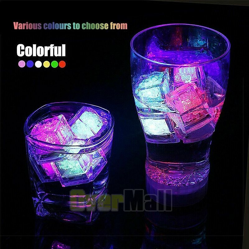 4-120x Light Up Ice Cube for Drinks Multi-Color LED Ice Cubes for Ice Cube Light