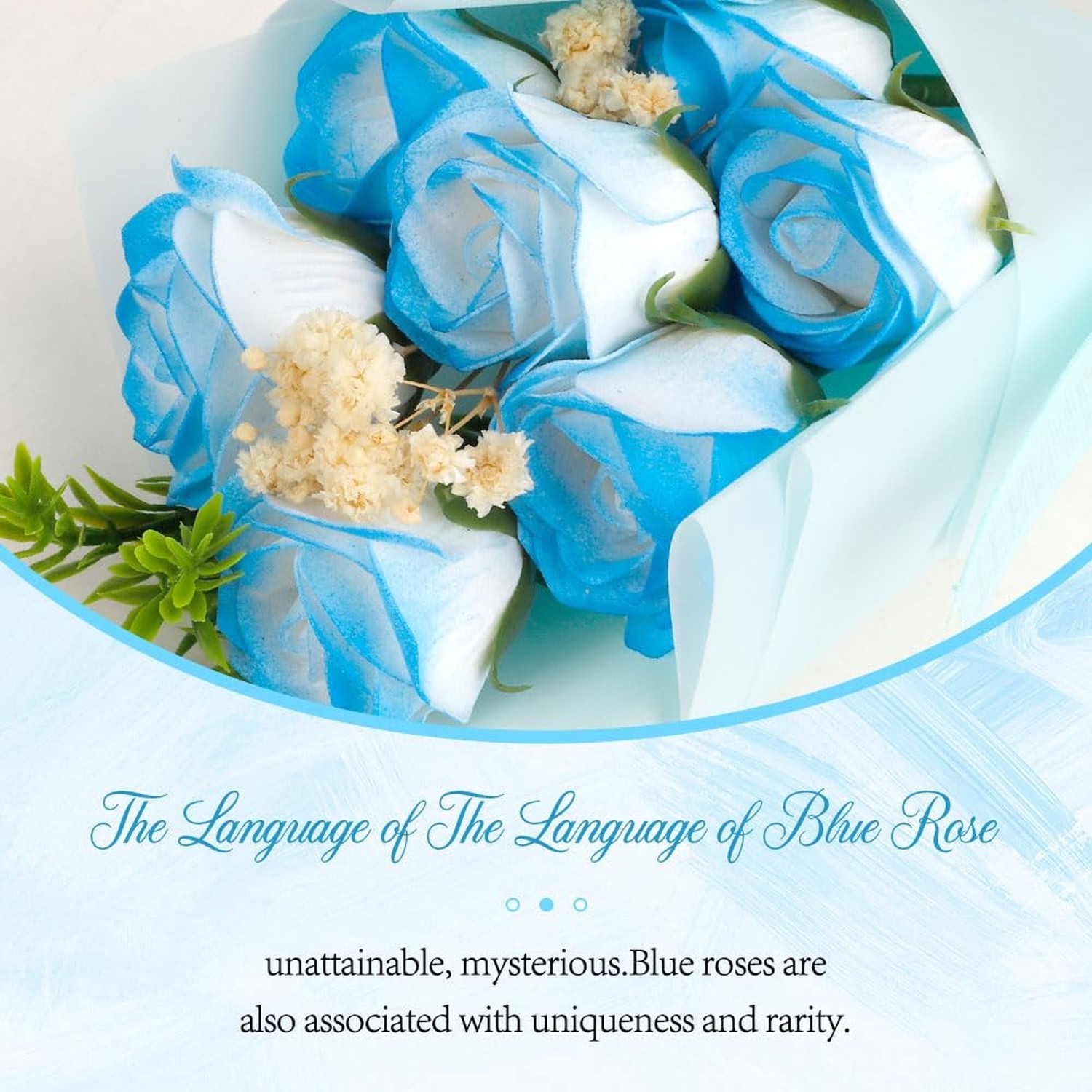 Preserved Rose Gifts Mothers Day Blue Flowers Bouquet Gifts for Mom Women Him…