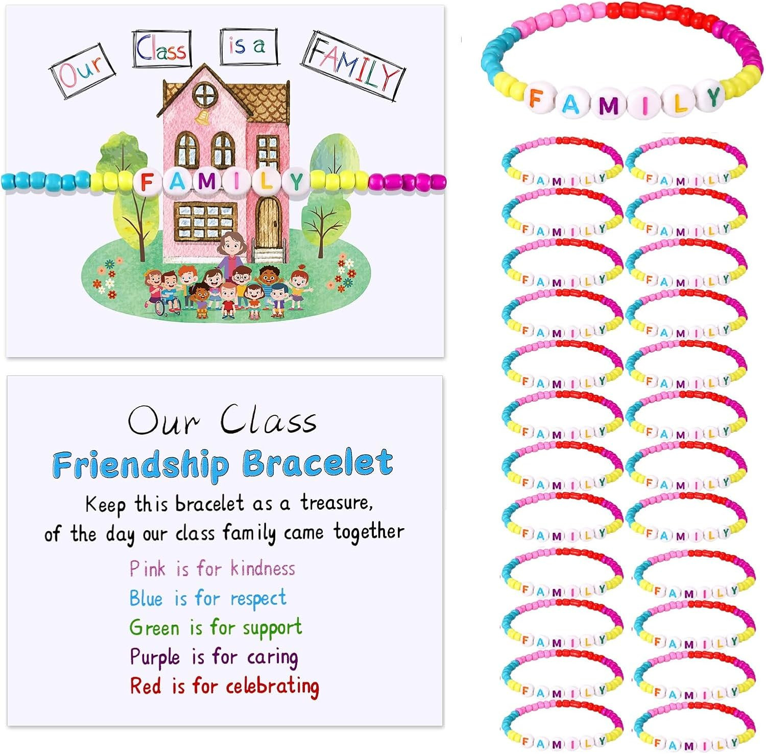 24 Sets Back to School Gifts for Student Include Our Class Is a Family Greeting