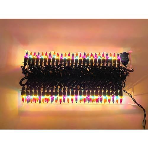 Mardi Gras Lights: 100-Light Double Color Ornament Fat Tuesday Halloween Christm