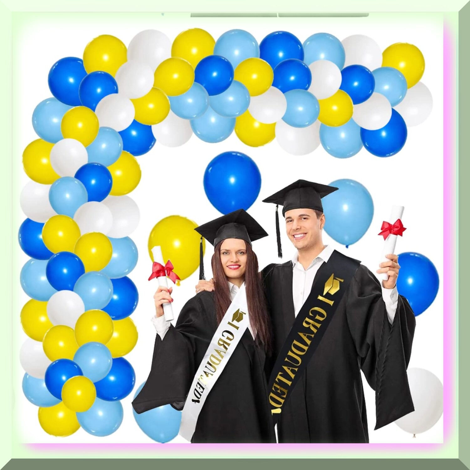 132-Piece Colorful Balloon Garland Kit for Celebrations