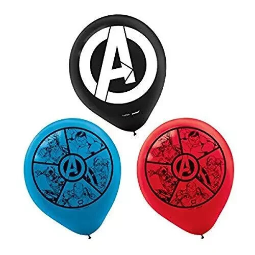 Avengers Powers Unite Latex 12″ Balloons Assorted Colors – Pack of 6