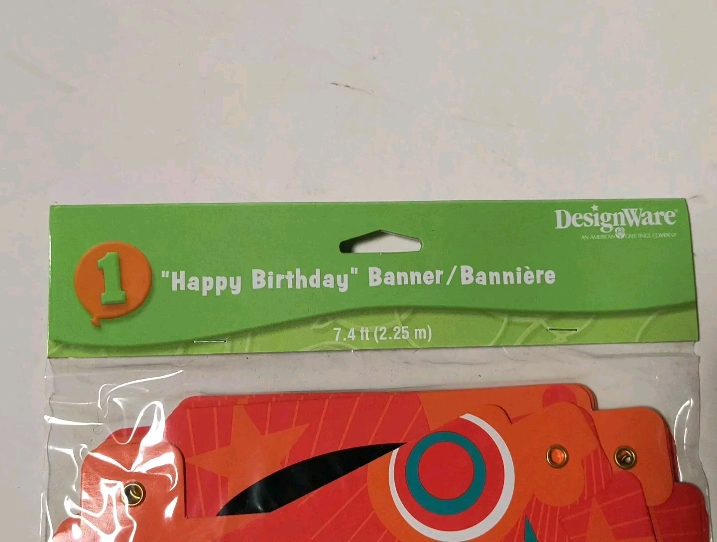 Happy Birthday Rock Star Guitar Large Hanging Banner 7.4 ft. x 5 3/4 in. NIP