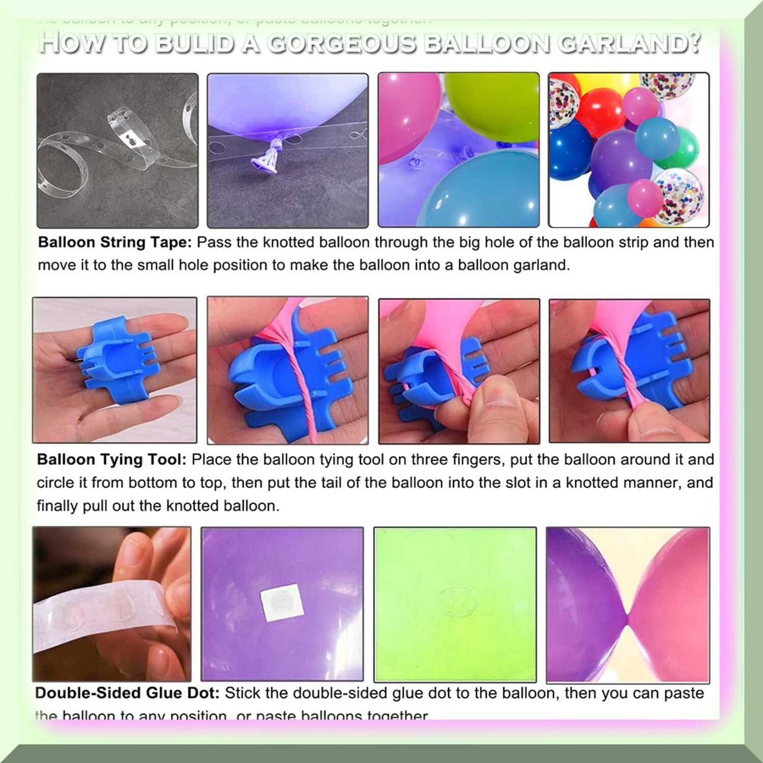 Rainbow Confetti Balloon Garland Kit 117 Pieces