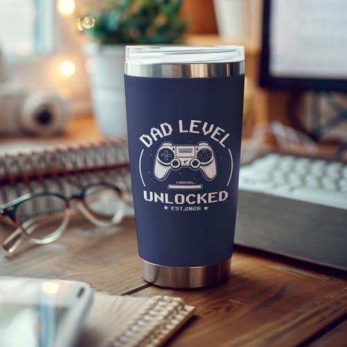 Promoted to Tumbler 20oz – New Dad Gifts for First Time Daddy, Dad 2026