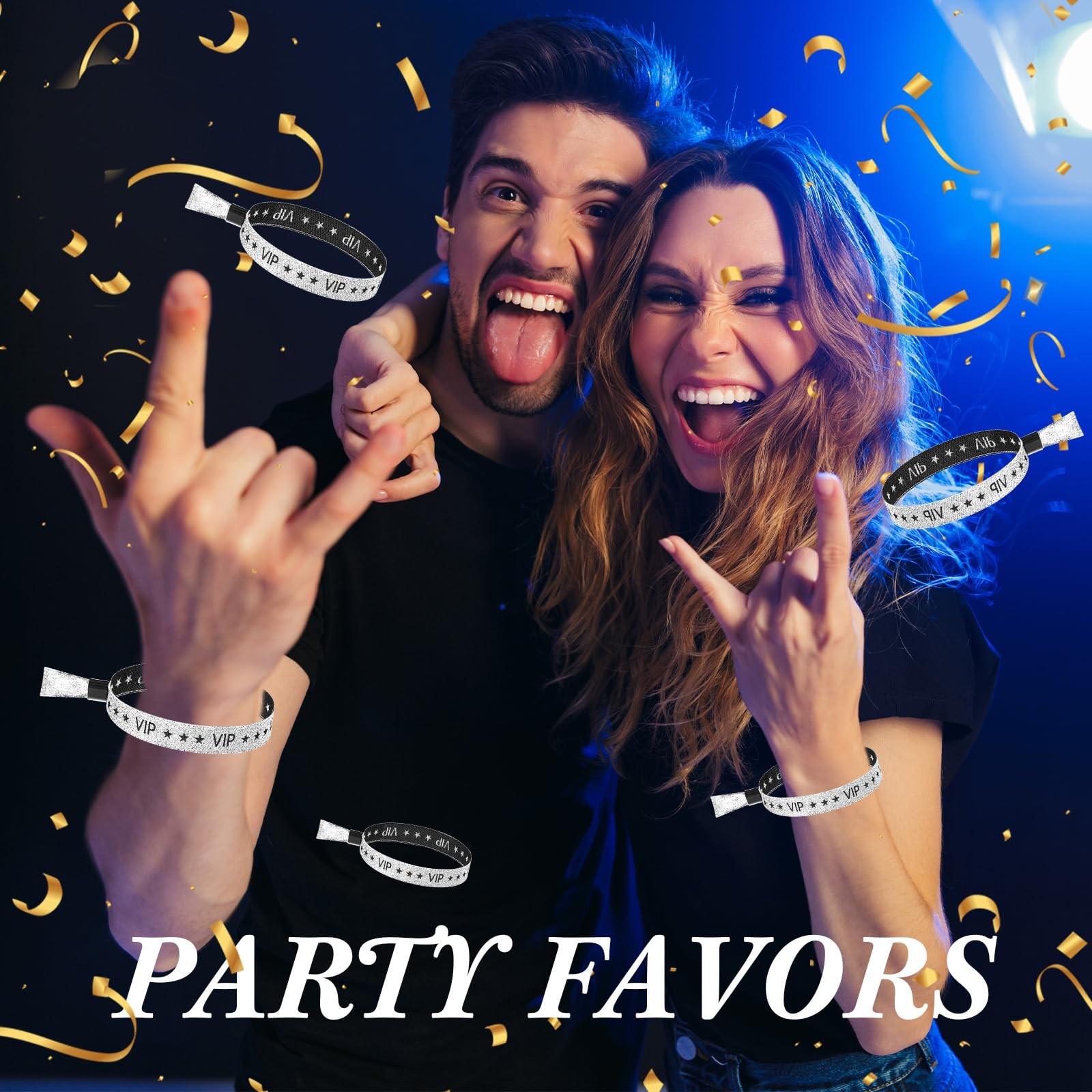 100 Pcs VIP Wristbands Cloth for Events Wedding Concert Fair Party