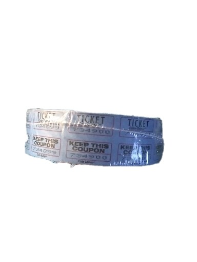 Raffle Tickets 2000 Double Blue By The Coin Tainer Co Made In USA Factory Sealed