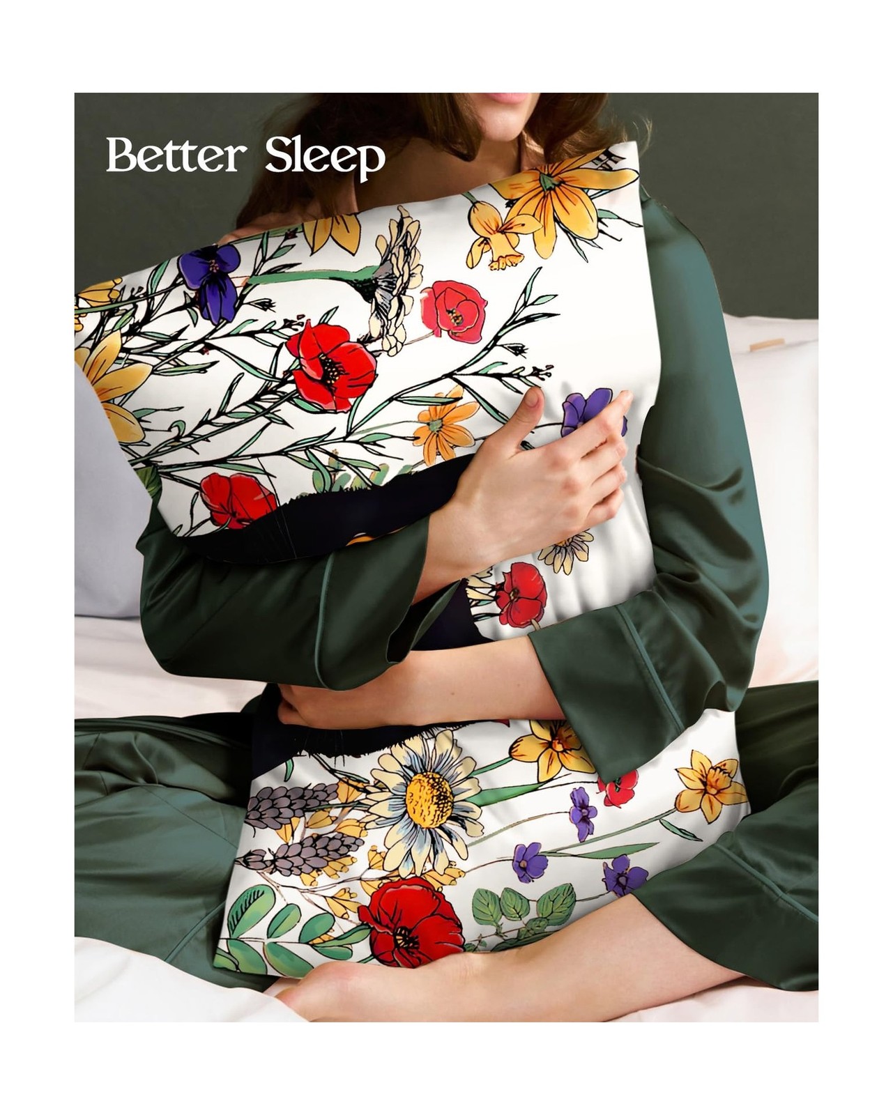 Miss Adola 2 Pack Silk Pillowcase – Standard Size 20 x 26 Inch Silk… Fast Ship