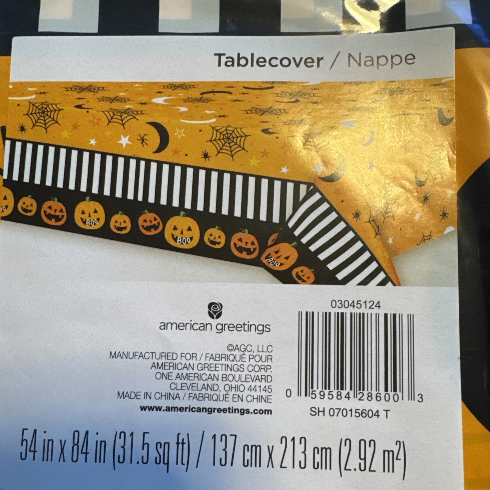 Halloween Pumpkin 54 X 84 Tablecloth