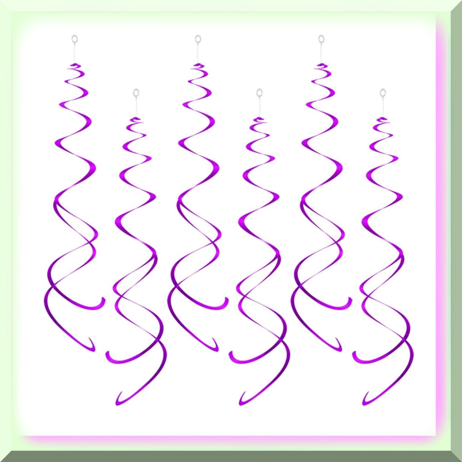 Purple Swirl Party Decorations 30 Pack