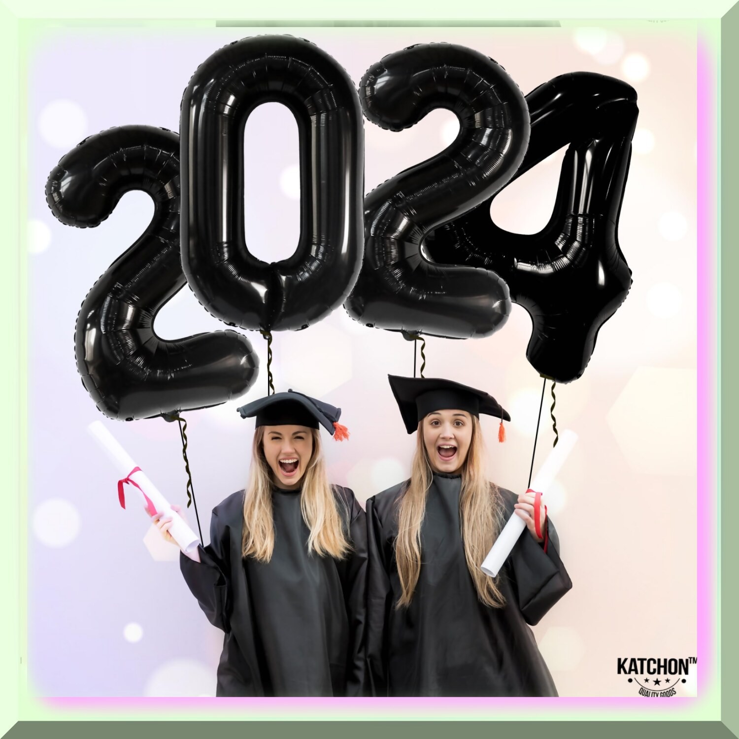Purple 42-inch Metallic Number Balloons for New Year