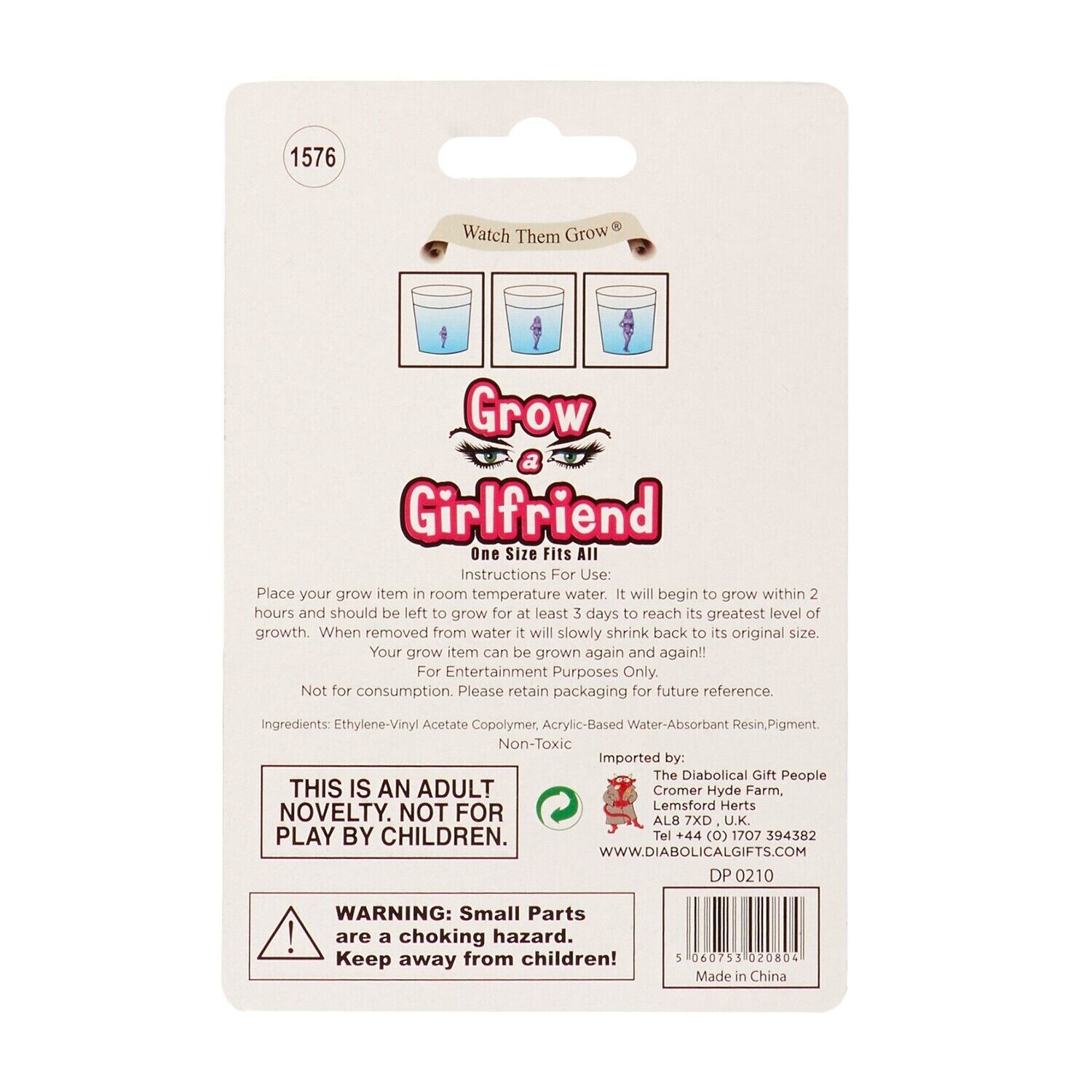 Grow A Girlfriend & Boyfriend – COMBO SET – Funny GaG Joke Novelty