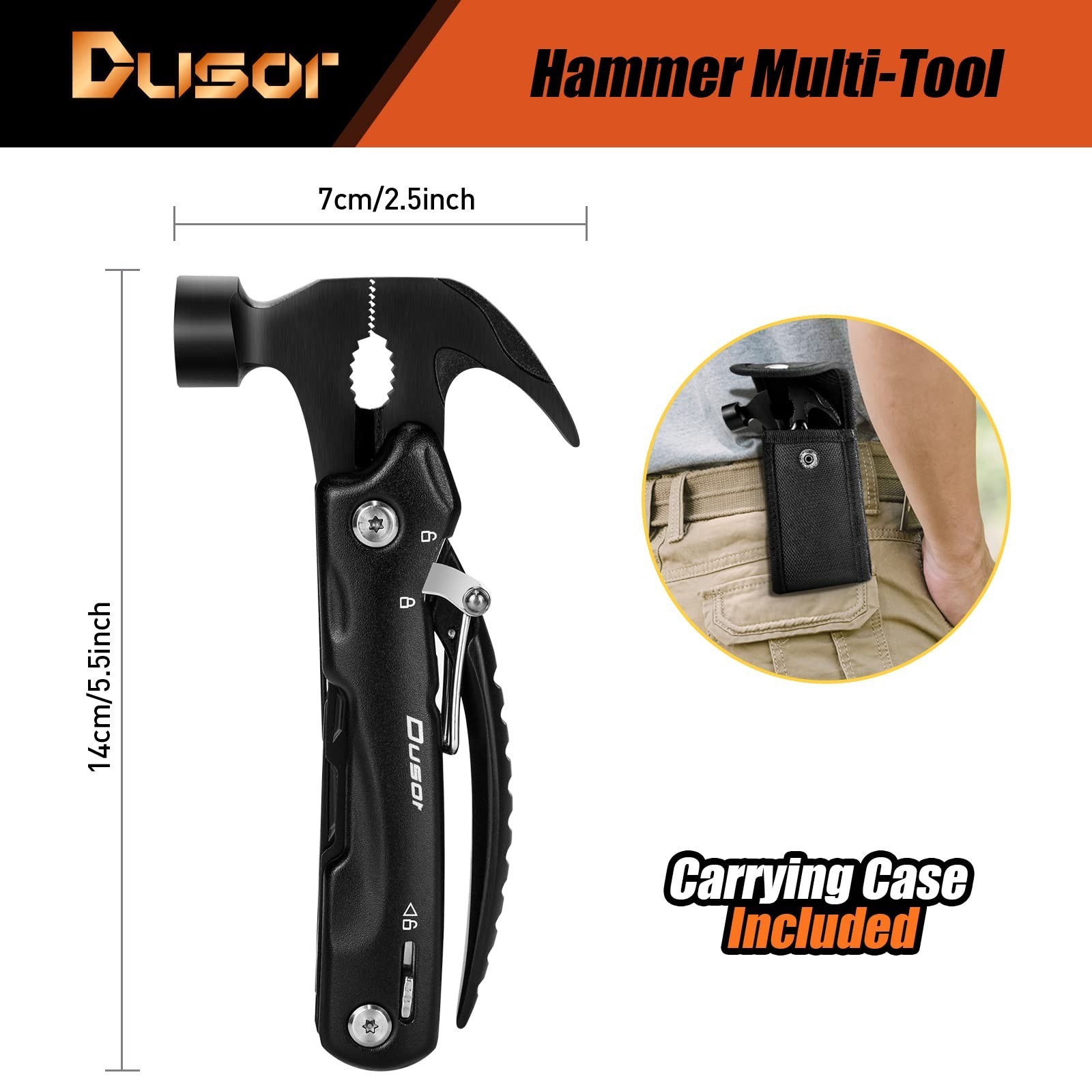 Gifts for Men 12 in 1 Hammer Multitool, Father’ s Day Gifts from Daughter, Hu…