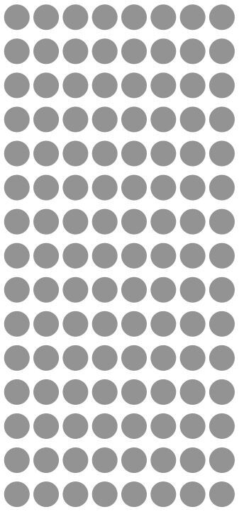 1/4″ Silver Dots Round Vinyl Color Coded Inventory Label 1/4 Inch Dot Stickers
