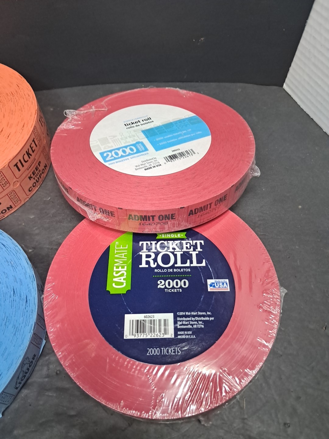 ❤4 Rolls of Admit Liquor Raffle Tickets 2000 Ct See Photos