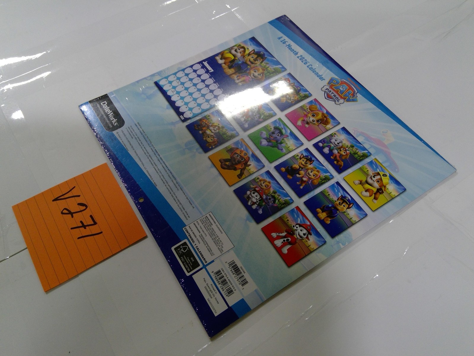DateWorks Paw Patrol 16-Month 2026 Wall Calendar Kids Cartoon Nickelodeon New