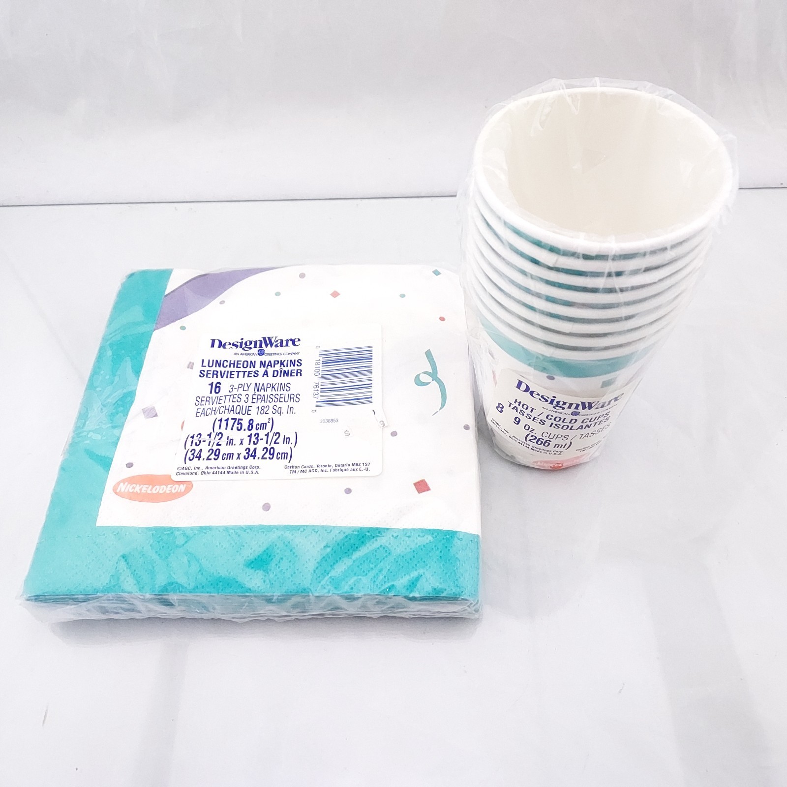 Vintage 90’s RUGRATS Nickelodeon Birthday Party 16 Napkins 8 Cups Supplies AGC