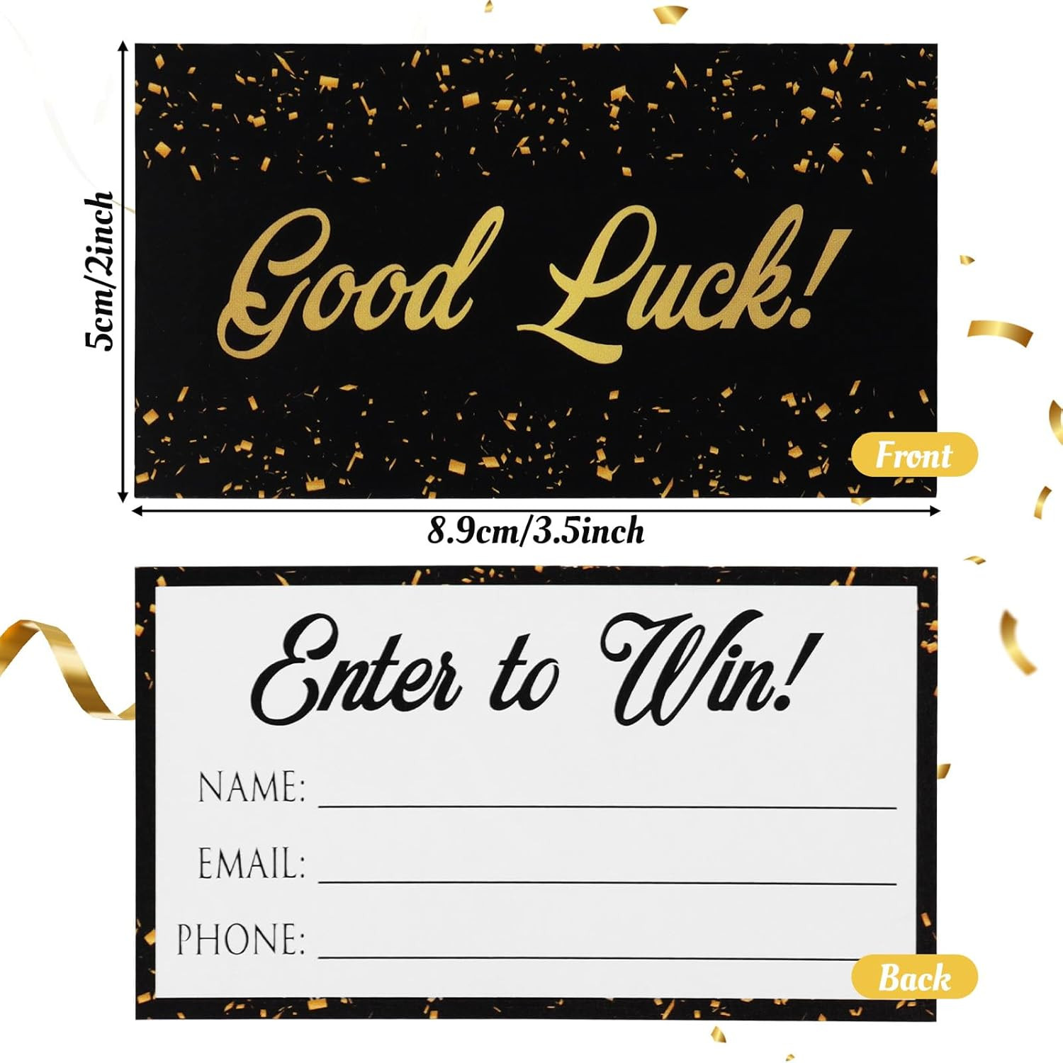 240 Pcs Raffle Tickets Enter to Win Cards 3.5 X 2 Inch Raffle Tickets Entry Form