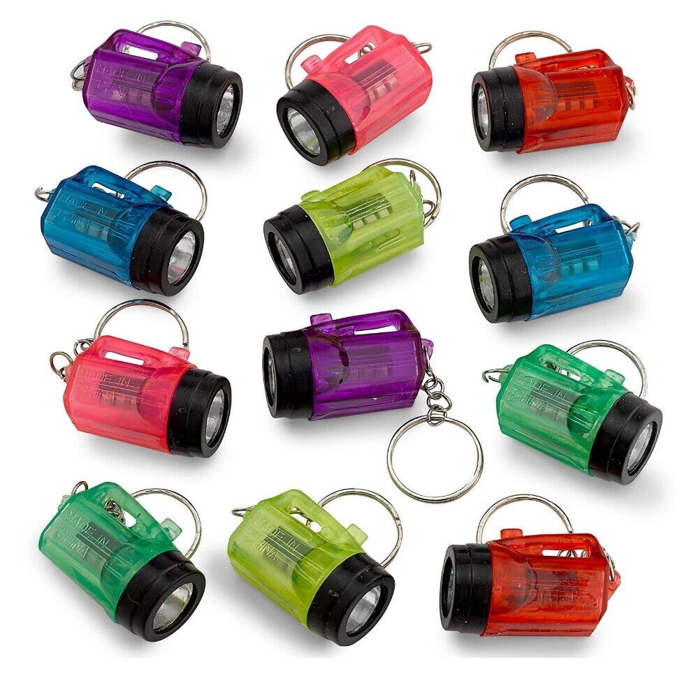 ( 252 ) FLASHLIGHT BULB – mini key chains – party wholesale lot ~ 21 dozen