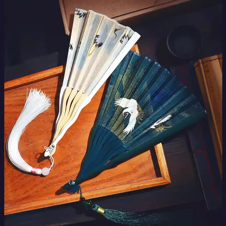 Silk Women’s folding fan collection Dressing Decoration Birthday Gift Chinese