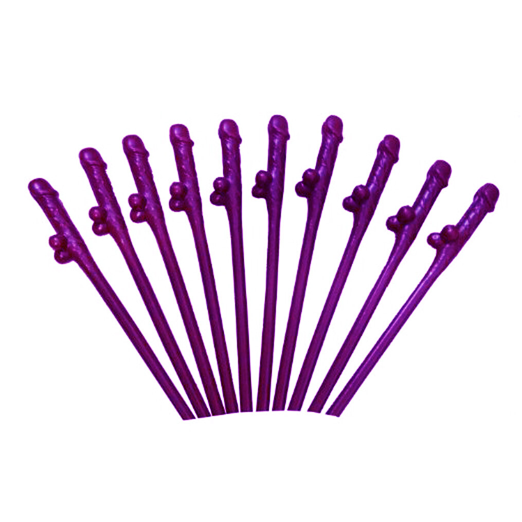 Bachelorette Party Penis Dick Drinking Straws 10 pack