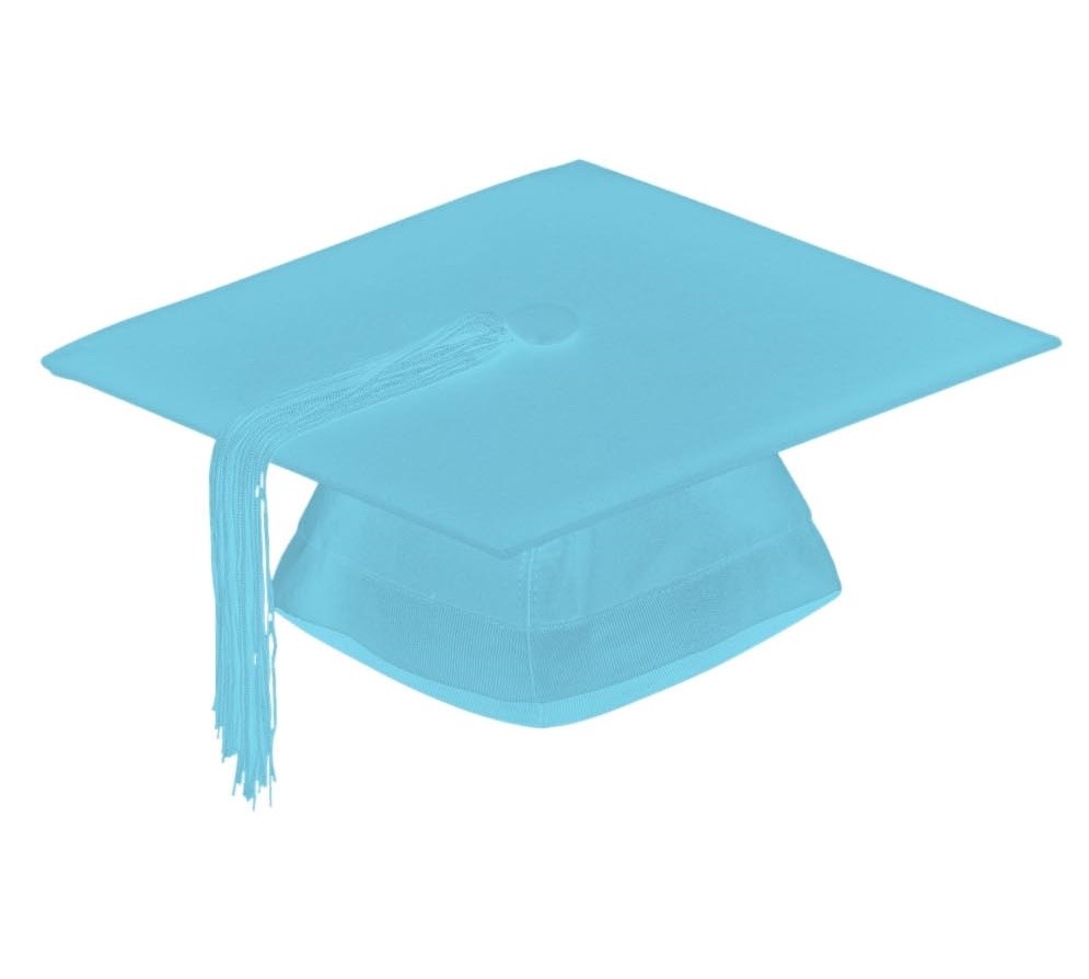 Graduation Mortarboard – Master’s Fitted Cap Colour Hat Academic Gown Accessory