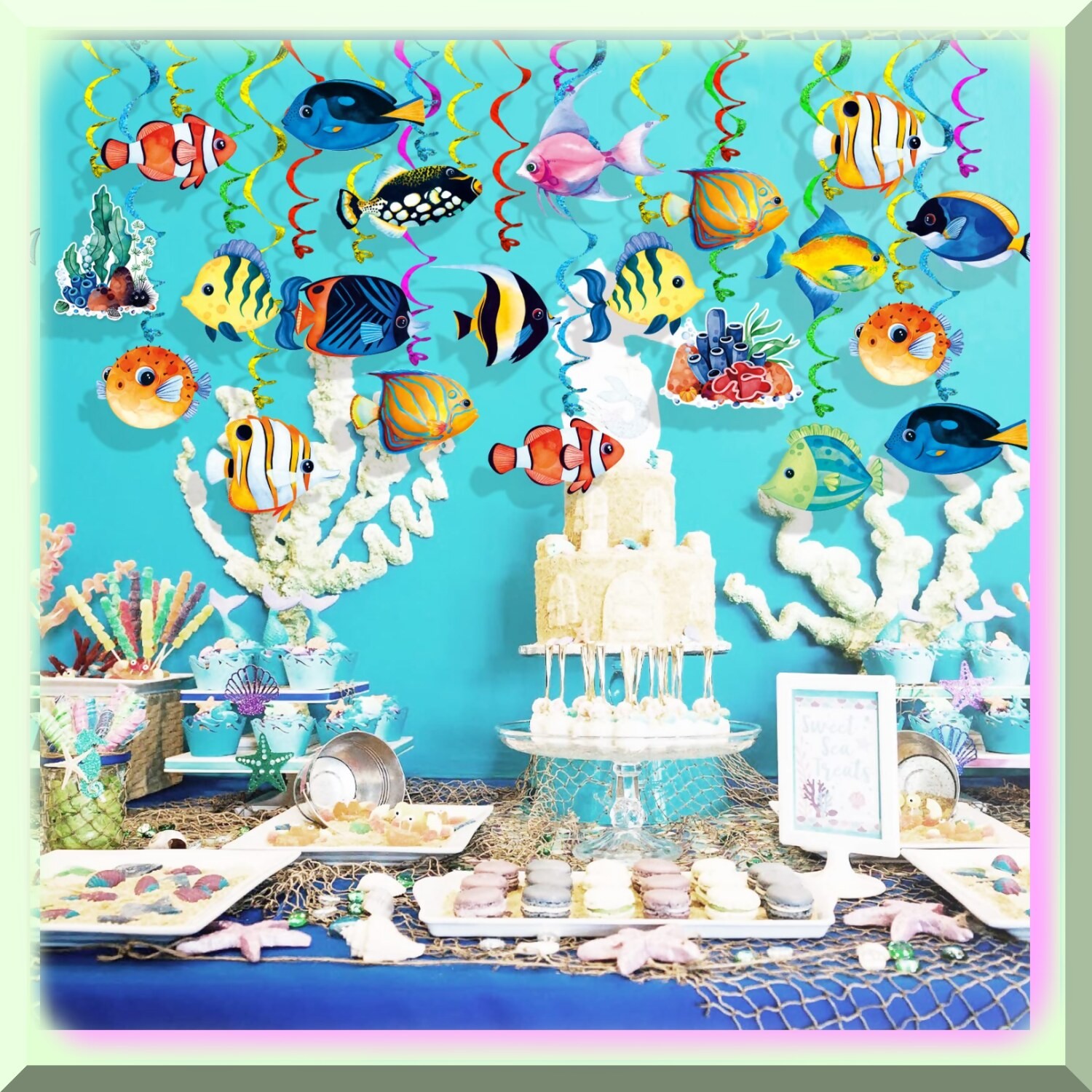 Ocean Breeze Fish Decorations Celebration Pack