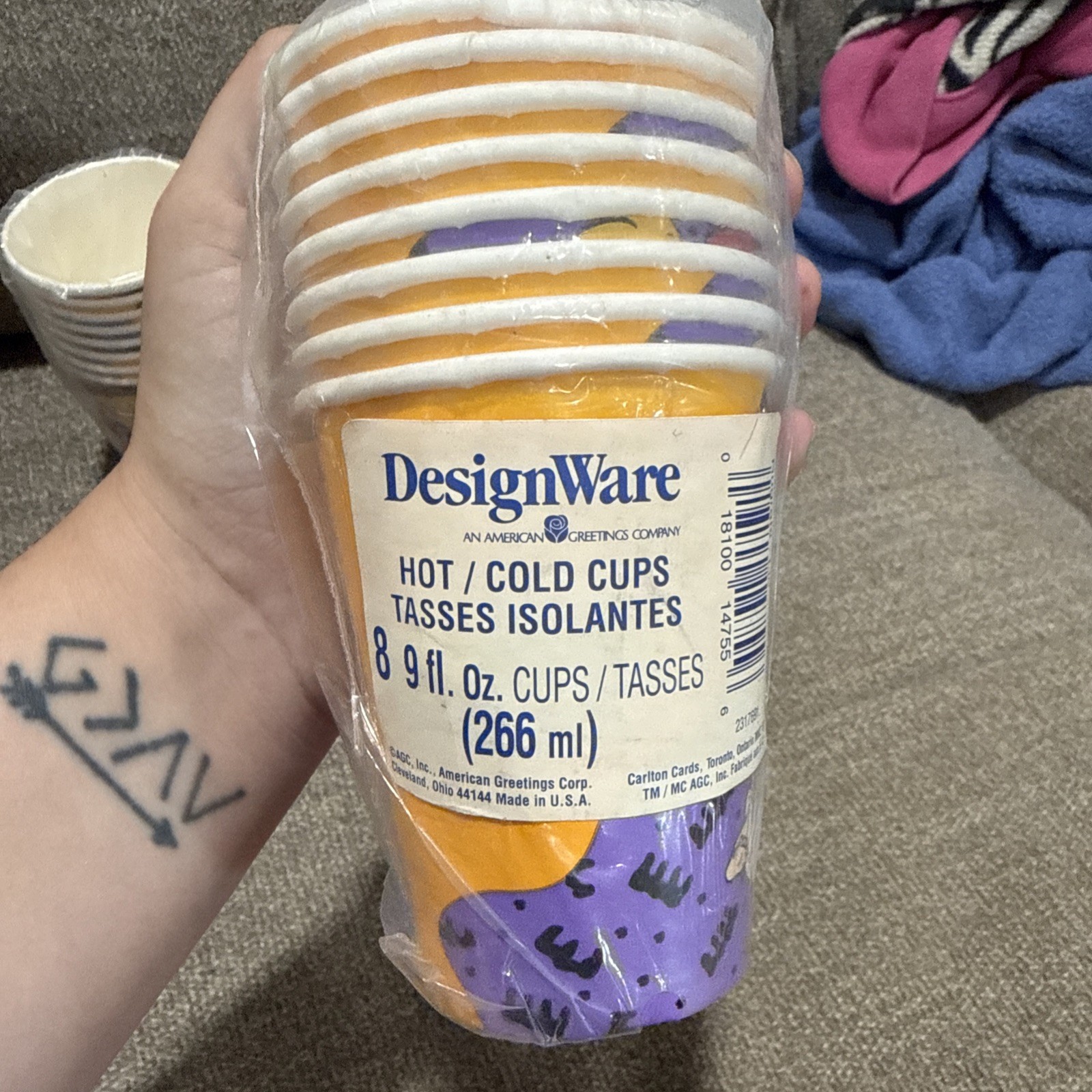 Vintage Rugrats Halloween Party Paper Cups 1998 – 2 set. 16 total