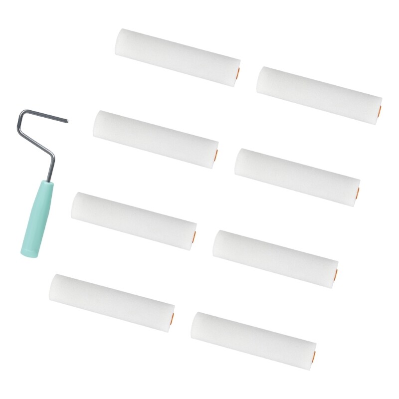 9pcs Foam Rollers Interior Wall Paint Roller set for Efficient Paint Application