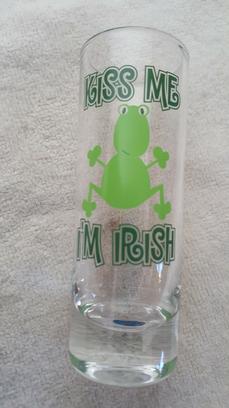 St. Patricks Day Shot Glass~Kiss Me I’m Irish!
