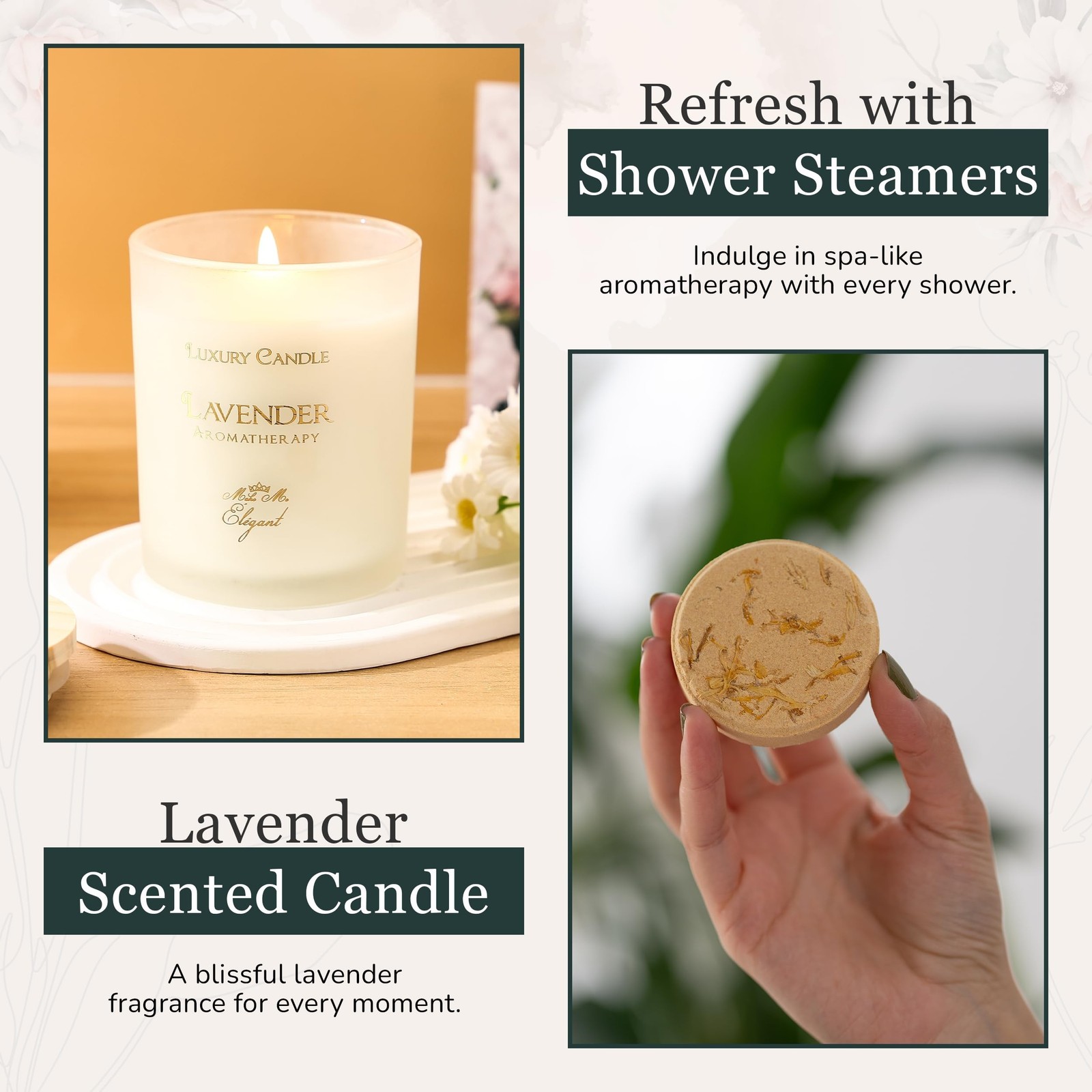 MAKE ME ELEGANT Spa Gift Baskets for Women, Luxury Self Care Package Happy Bi…