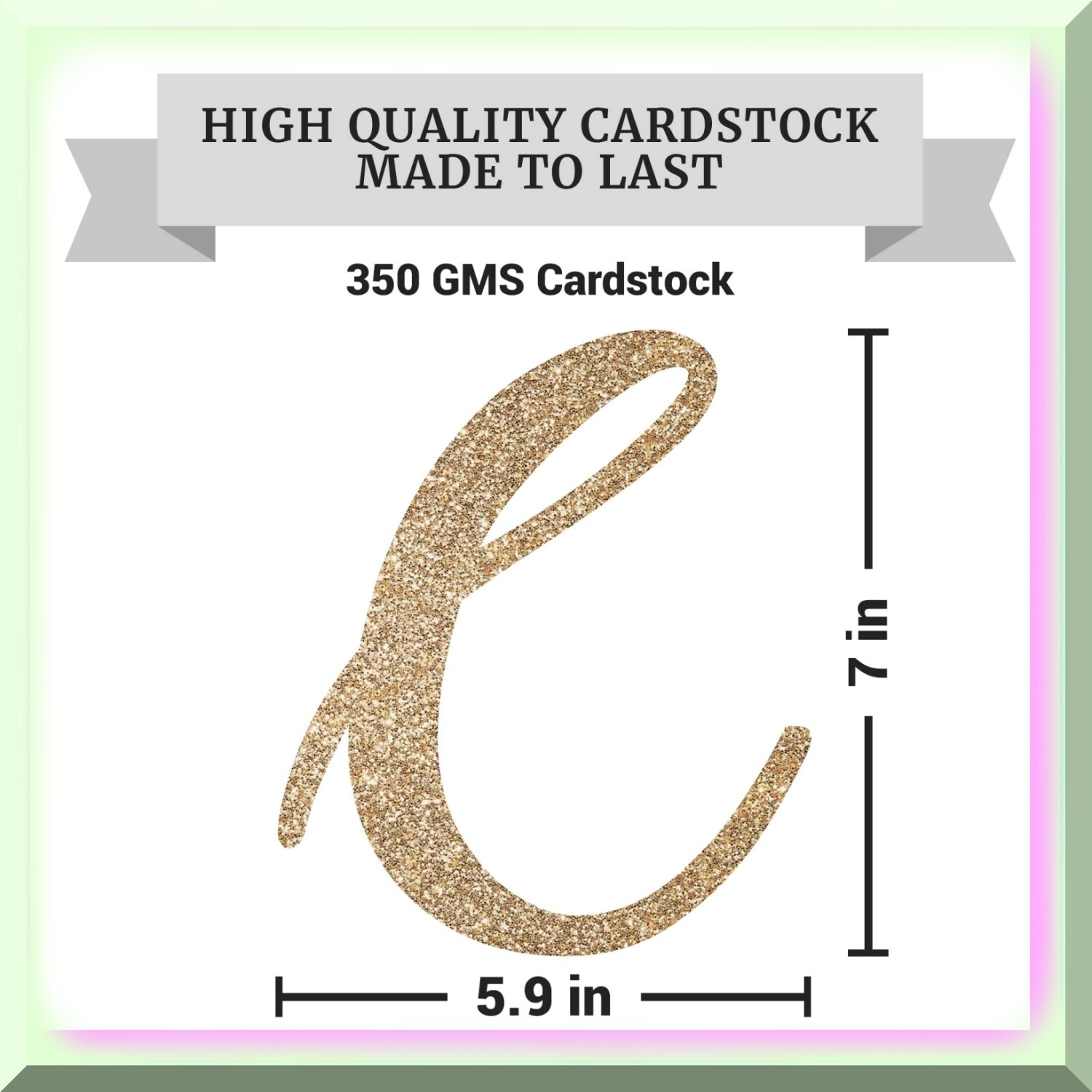 Glitter Gold Congratulatory Party Banner
