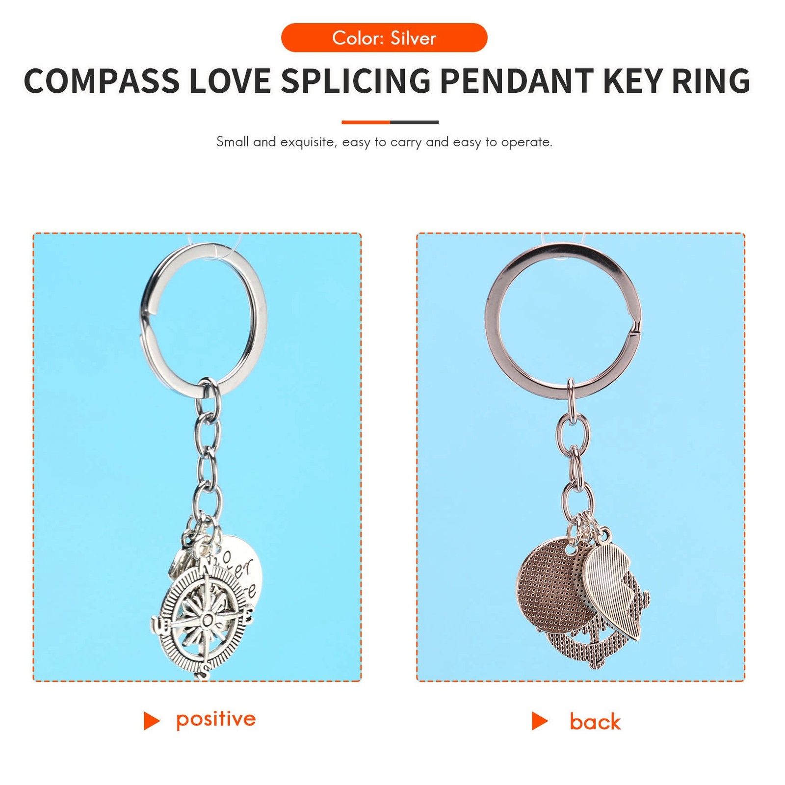 BBF keychains Friendship Love Gift Keyrings for Women (2pcs) H4Z4