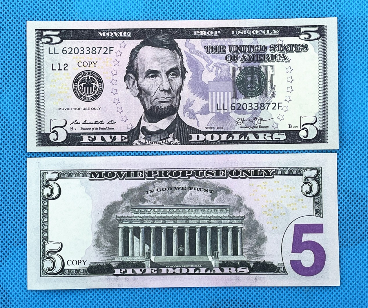700 Pieces $1,$2, $5,$10, $20, $50,$100 Replica Fake Dollars for Pranks & Movies