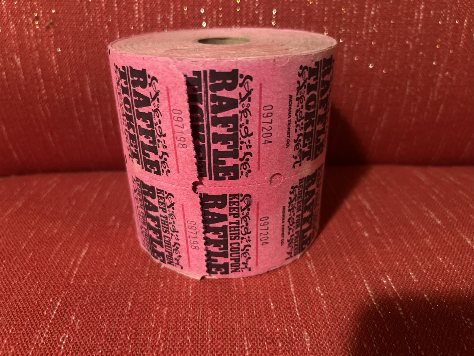 Raffle Tickets Roll of 1000 Marquee 50/50 Style Double Stub Split the Pot New