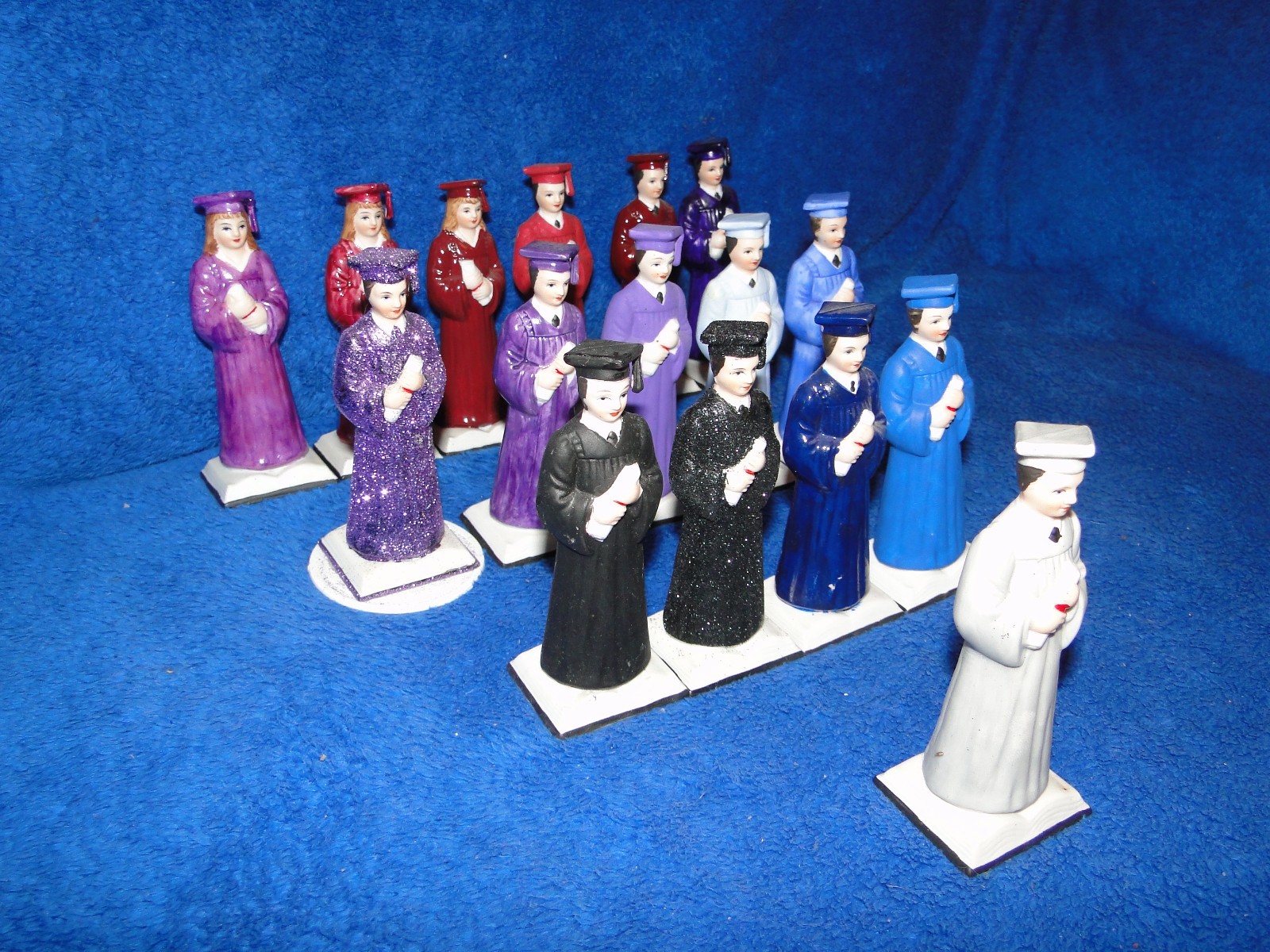 New Male Boy or Female Girl Graduation 4 5/8″ Figure in porcelain, U pick color