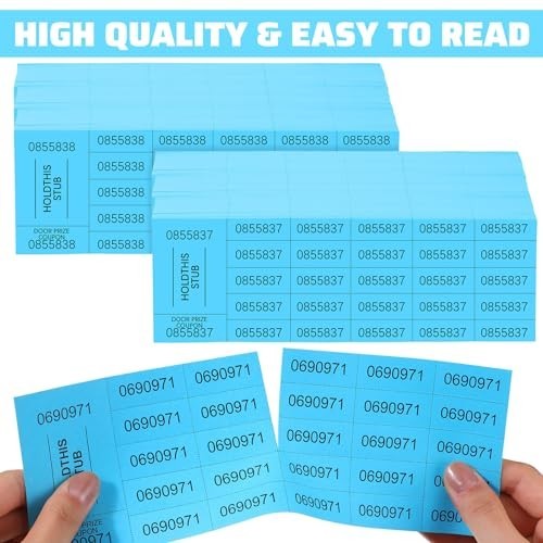 1000 Sheets Raffle Tickets – 25 Bid Chinese Auction Ticket Sheets for Events, Ch