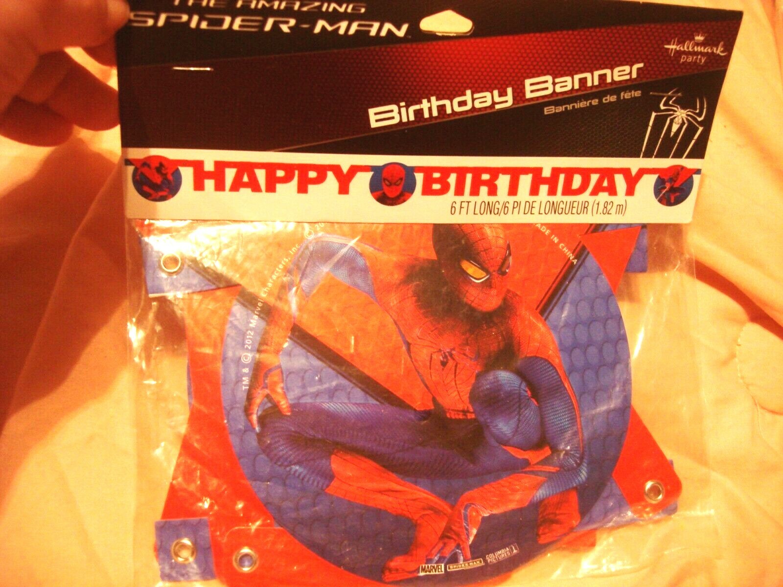 Hallmark Marvel Amazing Spider-man Birthday Banner New in Package